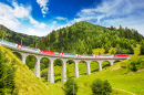 Viaduct over Landwasser River, Switzerland