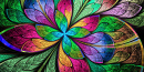 Multicolored Fractal Flower